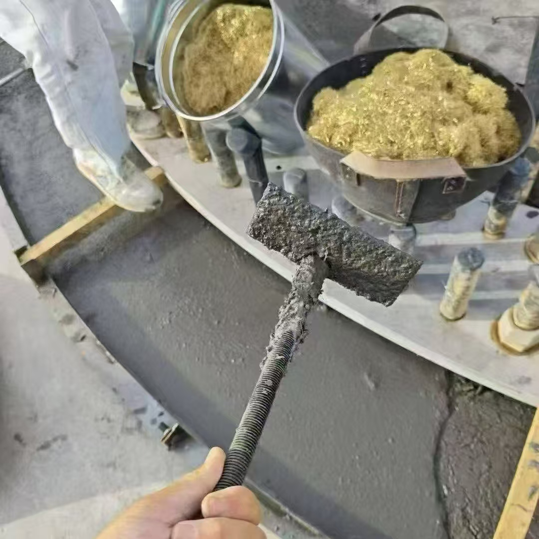 洪山C120钢纤维高强无收灌浆料 轧机压缩机汽轮机发电机锻压设备底座灌浆材料